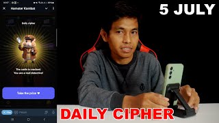 Hamster Kombat Daily Cipher Today 1M Coins 5 July 2024 [upl. by Assilana]