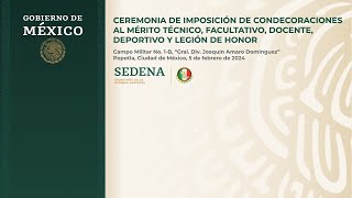 Ceremonia de Imposición de Condecoraciónes [upl. by Oileve]