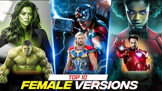 Top 10 Female versions of Superheroes MCU   HINDI [upl. by Terese]