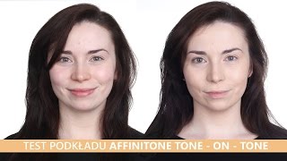 TEST  PODKŁAD MAYBELLINE AFFINITONE TONE ON TONE [upl. by Nagiam50]