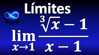 40 Límite con indeterminación 00 con raíz cúbica racionalizando [upl. by Notgnirrab]