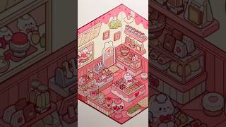 ASMR DIY scene stickers Create your own dessert shop🍮 sticker 3dstickers diy stickers usa [upl. by Ahsilla601]