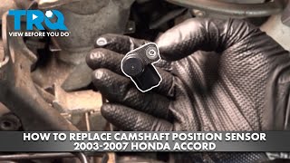 How to Replace Camshaft Position Sensor 20032007 Honda Accord [upl. by Amuwkuhc]