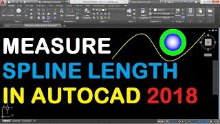 How to Measure Spline Length in AutoCAD 2018 [upl. by Intyrb862]