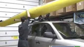 Yakima BowDown Kayak Rack Review Video amp Demo 8004042 [upl. by Amehsyt]