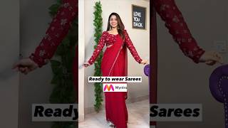 Myntra Ready to wear Farewell Party saree saree shorts farewellsaree partysarees myntrafinds [upl. by Asilla759]