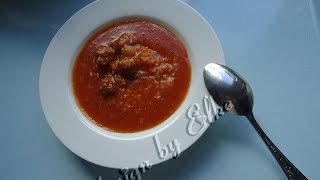 Tomatensuppe aus frischen Tomaten [upl. by Nareht]