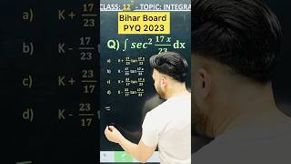 Bihar Board PYQ 2023  Integration Chapter 7 Class 12 Board Exam 2025 NCERT [upl. by Amitaf133]