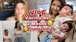 VLOG BENÍCIO TOMOU AS VACINAS 😓  FIZ UMAS COMPRINHAS 🥰 [upl. by Giess]