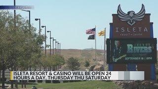 Isleta Resort and Casino shifts to 24 hours on some weekdays [upl. by Coridon200]