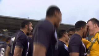 INTENSE HAKA BEFORE RUGBY MATCH ALMOST RESULTS IN FIGHT [upl. by Marozik]