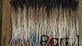 How to make dreads from wool roving Part 1  german [upl. by Atikehs364]