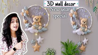 New year 3D Wall hanging craft ideas 💡 ✨️DIY soft toys [upl. by Avie]