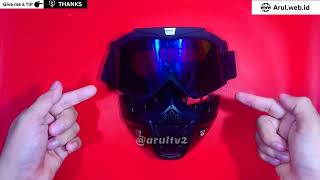 Review Kacamata Masker Motor Bolffo [upl. by Enaillil]