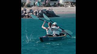 PAGAIATEIT Paragone Kayak Aqua marina Tomahawk AIR vs canoa Aqua Marina AIR C3 [upl. by Eskill]