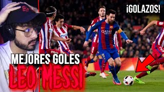 REACCIONANDO A LOS MEJORES GOLES DE LA HISTORIA DE LIONEL MESSI [upl. by Twitt816]