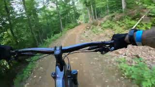 MTB  Mont Saint Sauveur MSS Bike Park  Machete black flowjump trail [upl. by Grearson699]