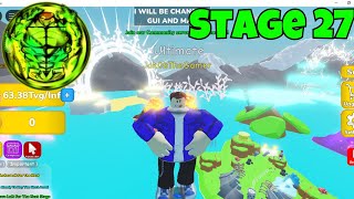 I Unlocked Stage 27 After 1 Hour  ROBLOX Vision Lifting Simulator [upl. by Demaria]