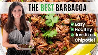 THE BEST BARBACOA RECIPE Just Like Chipotle  So Easy [upl. by Llenyaj]