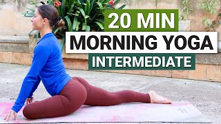 20 Min Intermediate Morning Yoga Flow  Full Body Stretch amp Flow [upl. by Haroppizt]