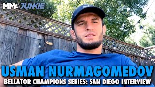 Usman Nurmagomedov Says He Never Did Steroids Promises to Maul This Guy at Bellator San Diego [upl. by Llevra]