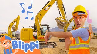 Im an Excavator  Brand New BLIPPI Excavator Song  Fun Educational Songs For Kids [upl. by Rheims]