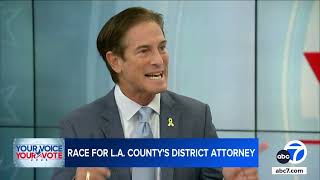 LA County DA race Nathan Hochman talks big win first day in office and the Menendez case [upl. by Aerdnua]