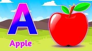 A for apple  alphabet song for kindergarten  nursery video  phonics song chips kids tv [upl. by Zingale]