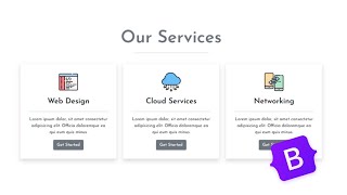 Our Services Section  HTML CSS BOOTSTRAP  Swapnil Codes webdesign bootstrap ourservicessection [upl. by Nahsez]