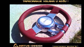 Tapeciranje volana MATUSDESIGN  wrapping steering wheel leather [upl. by Ellehsem855]