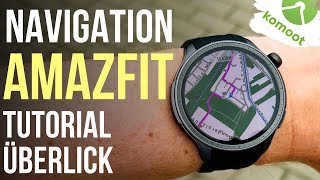 Amazfit Navigation Tutorial deutsch [upl. by Snevets327]