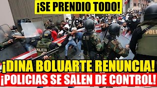 GRAN REPRESION POLICIAL SE SALE DE CONTROL CONTRA MANIFESTANTES por GRITAR ¡DINA BOLUARTE RENUNCIA [upl. by Hobey]