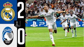 Real Madrid vs Atalanta  UEFA Super Cup 2024 Final  MBAPPÉ’s First Goal  All Goals amp Highlights [upl. by Sussi]