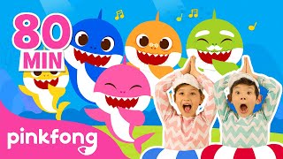 BEST Baby Shark Songs Compilation  Sing Along with Baby Shark  Pinkfong Songs for Kids [upl. by Salohcin369]