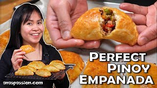 So Easy and Delicious Baked Empanada  Pinoy Style Flaky Crust [upl. by Stoeber827]