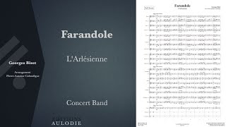 LArlésienne  Farandole  Georges Bizet score for concert band [upl. by Eelah]