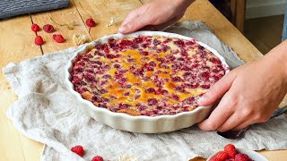 Recette Clafoutis framboise [upl. by Andree]