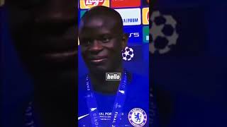 kante say thank you to reporter🤣🤣 [upl. by Atil]