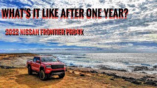 One Year Review of the 2022 Nissan Frontier Pro4X Whats it like after one year [upl. by Behah]