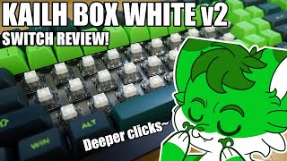 Kailh BOX White v2  quotBLACK INKSquot of CLICKY SWITCHES Clicky gang reviews [upl. by Giardap]