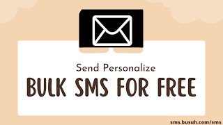 How to send personalized bulk sms from your SimCard for free [upl. by Ailsa]