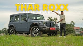 Mahindra Thar Roxx Diesel amp Petrol Drive Impressions  Gagan Choudhary [upl. by Valaria]