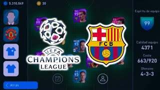 LLOROS CON EL BARCELONA  CHAMPIONS LEAGUE  PES 2021 Mobile  Rabanillo [upl. by Yssep]