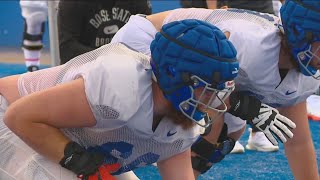 Boise State offensive line eager to impose their will in 2023 [upl. by Chev]