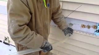 Retrofitting a house by dense pack cellulose [upl. by Dearden]