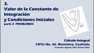 3 Constante de Integración y Condiciones Iniciales parte 2 PROBLEMAS [upl. by Aidualk]