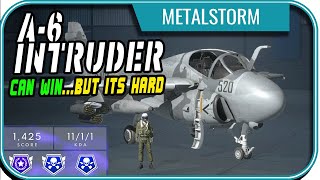 US Navy A6 Intruder air to air dogfight  Metalstorm tips [upl. by Hillell]