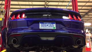 2015 ROUSH V8 Axleback Mustang Exhaust [upl. by Akemat351]