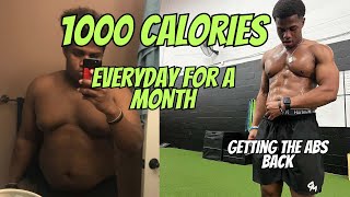 Eating 1000 Calories EVERYDAY for a Month‼️ [upl. by Asli974]