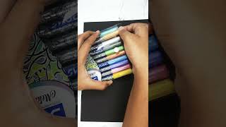 Unboxing new doms metallic brush pens💫✨️🌟art calligraphy brushpenlettering [upl. by Buffum5]